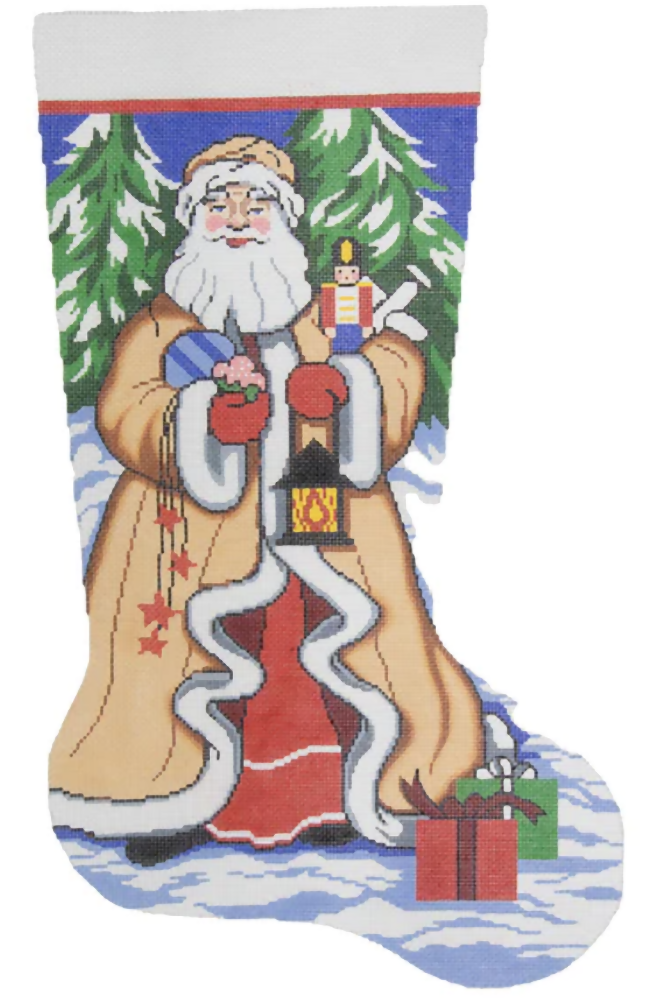 Needlepoint Handpainted Lee Christmas Remote Delivery 21"
