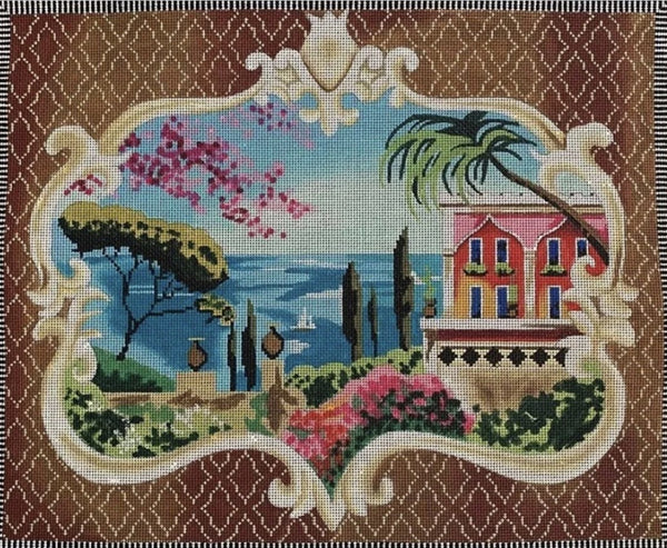 Needlepoint Handpainted Colors of Praise Colors of Crete Misc 18x15
