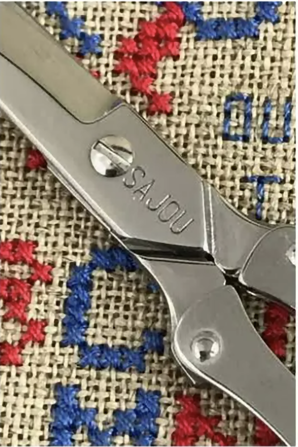 Sajou Folding Scissors with Blue Case 3.5"