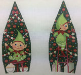 Needlepoint Handpainted Labors of Love Christmas 4 Sided Elf Tree